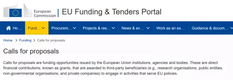 EU funding portal